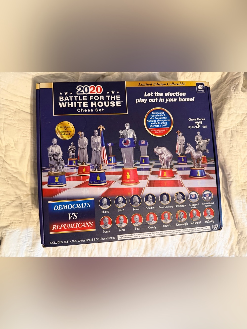 2020 Battle for the White House Chess Set by Bulbhead